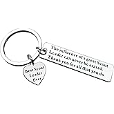 Scout Leader Appreciation Gift Keychain Gift Thank You Gift for Scout Leader Master Keyring Boy Girl Scout Gifts Retirement Gifts Christmas Birthday Graduation Thanksgiving Mentor Appreciation Gifts