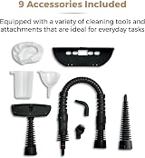 Tower THS10 Handheld Steam Cleaner 1050W Blush Gold 9 Accessories 250ml view 5