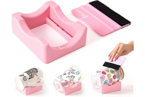 Beryzol Silicone Cup Cradle, Cup Cradle for Tumblers Use to Apply UV DTF Decal/Apply Vinyl Decals - Keep Mugs in Place with Felt Squeegee