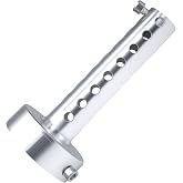 amavoler Motorcycle Exhaust Silencer Motorbike Muffler Insert Baffle Silencer Universal (silver-60mm)