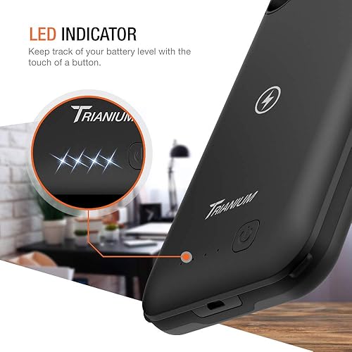 Trianium Atomic Pro 3500mAh Battery Case Compatible with Apple iPhone Xs  Max Case with Qi Wireless Char