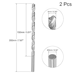 uxcell HSS(High Speed Steel) Extra Long Twist Drill