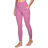 RBX Women's Full Length Fashion Workout Legging with Ruched Side, High Waisted Squat Proof Yoga Leggings with Pockets