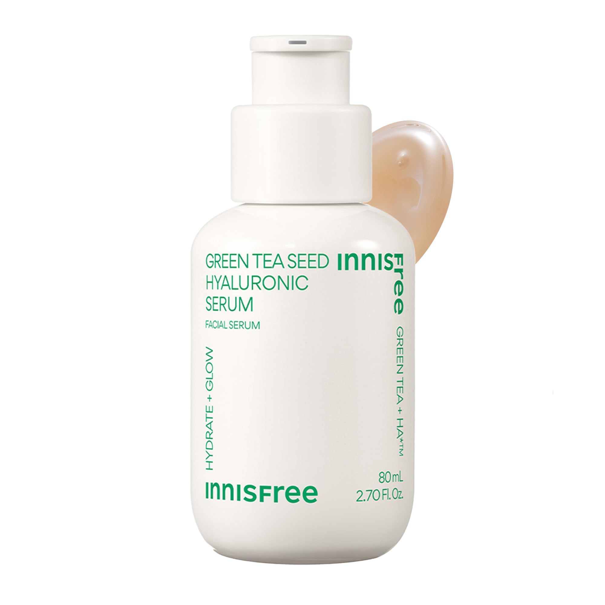 Photo 1 of innisfree Green Tea Seed Hyaluronic Serum with Panthenol and Niacinamide, Korean Face Serum for Hydration and Glow (Packaging May Vary)