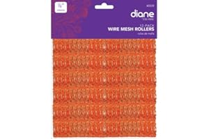 Diane Mesh Roller, Orange, 7/8 Inch, 12 Count