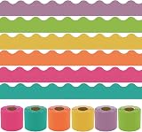 Wonninek 6 Rolls Classroom Bulletin Board Border Trim Scalloped Decor 197ft view 1