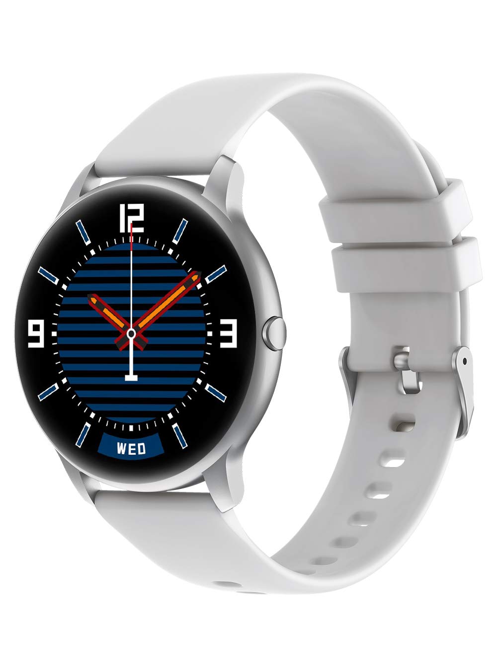 Yamay Smart Watch For Women Men Round Hd Screen Fitness Watch With 13 Workouts Mode Personalised Watch Face By App Activity Trackers Fitness Trackers With Heart Rate Monitor Call Sms Sns Notification Buy Online In Papua New