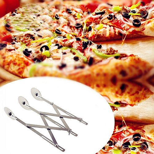 Premium Edition Slicer, 2.09 Inch Pastry Knife, 3 Wheel Stainless Steel Cutter Kitchen Tool with Sharp Blade