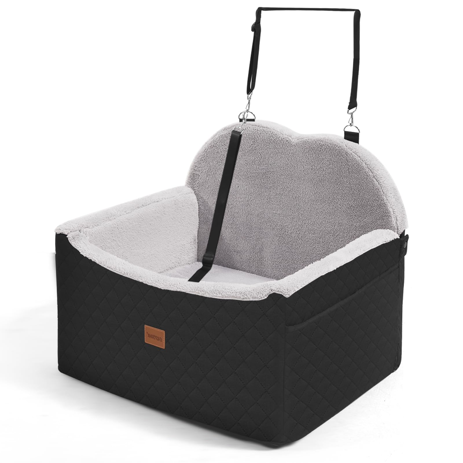 Photo 1 of WarmInsula Dog Car Seats for Small Dogs, Detachable Dog Booster Car Seat with Storage Pockets Safety Belt, Pet Booster Cushion for Medium Dogs, Foldable Pet Sofa Cushion & Travel Bed