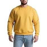 LUYIJIESHENG Men's Crewneck Sweatshirt Long Sleeve Fleece Sweatshirts Breathable Crew Neck Pullover Sweatshirts