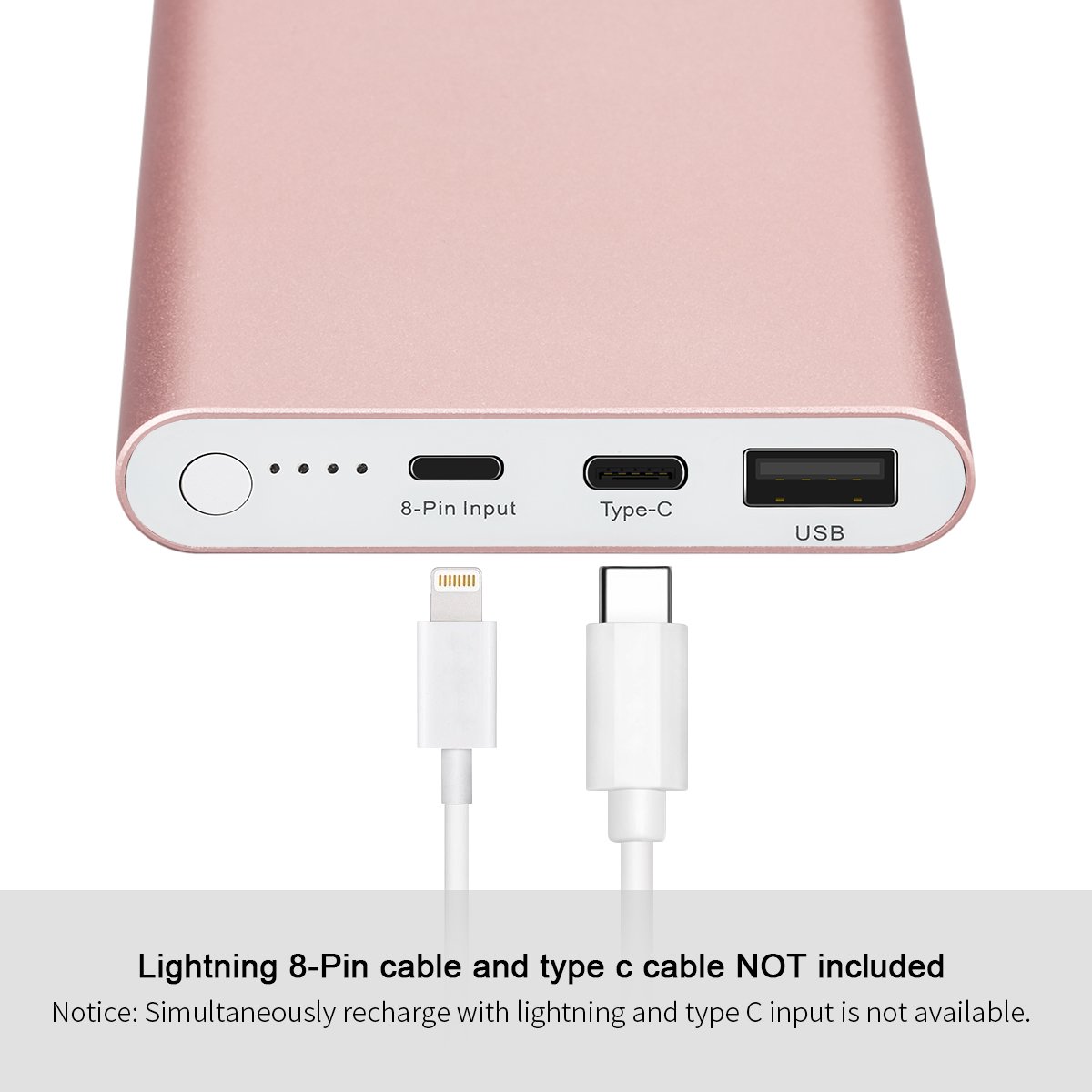 Power Bank Portable Charger,FLOUREON 12000mAh Polit with 3A Type C Input and Output, External Battery Cell Phone Charger USB Power Banks for iPhone Xs/X Max/XR X/8, iPad MacBook Samsung Galaxy Tablet