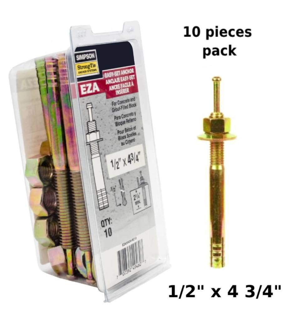 Concrete Strike Anchor Simpson Strong Tie Easy Set pin Drive Concrete