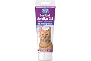 PetAg Hairball Solution Gel Supplement for Cats - 3.5 oz - Helps Prevent and Reduce Hairballs in Cats 6 Months and Older