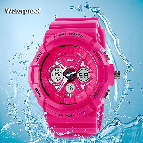 image for PASNEW Boys Watch, Sports Watches, LED Analog Digital Display Watches 