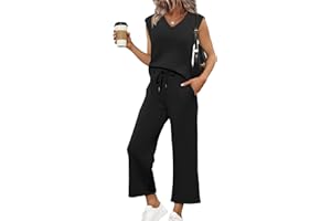 SAMPEEL Two Piece Sets for Women Summer Vacation Travel Outfits Business Casual Outfits Matching Sets Women Clothing