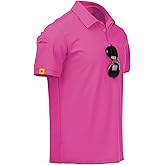 ZITY Mens Polo Shirt Short Sleeve Sports Tactical T-Shirt Athletic Golf Polos Daily Casual Stylish Collared Shirts for Men