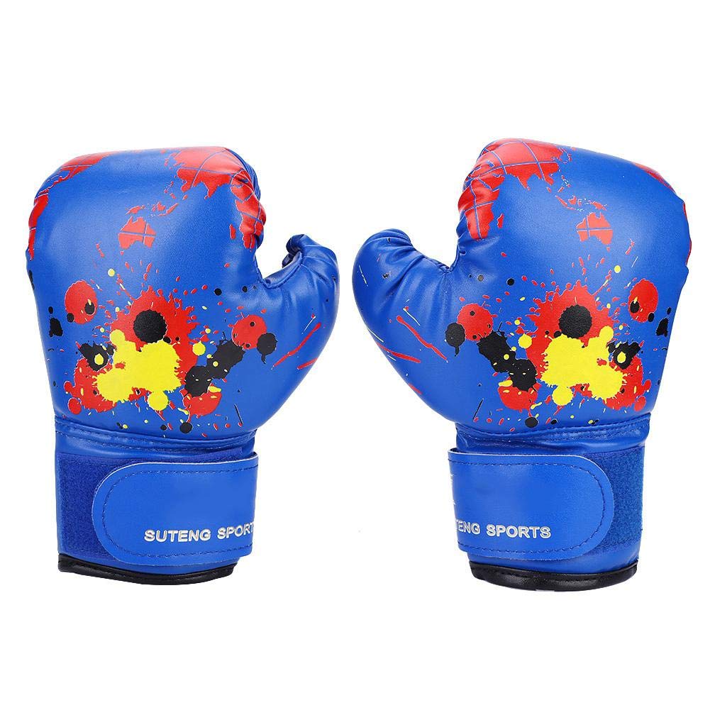 kids boxing gloves,Baby Boxing Gloves,Baby Girls Boys Children Boxing Training Gloves Quality PU Leather Boxing Gloves Punch Training Kids Fight Mitts (blue)