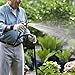 Garden Hose Nozzle / Spray Nozzle - Tacklife Heavy Duty 10 Patterns Metal Water Nozzle/ High Pressure/ New Patent Single-hand Adjust Watering Patterns/ Flow Control 0-Max/ for Car Washing, Pets Shower