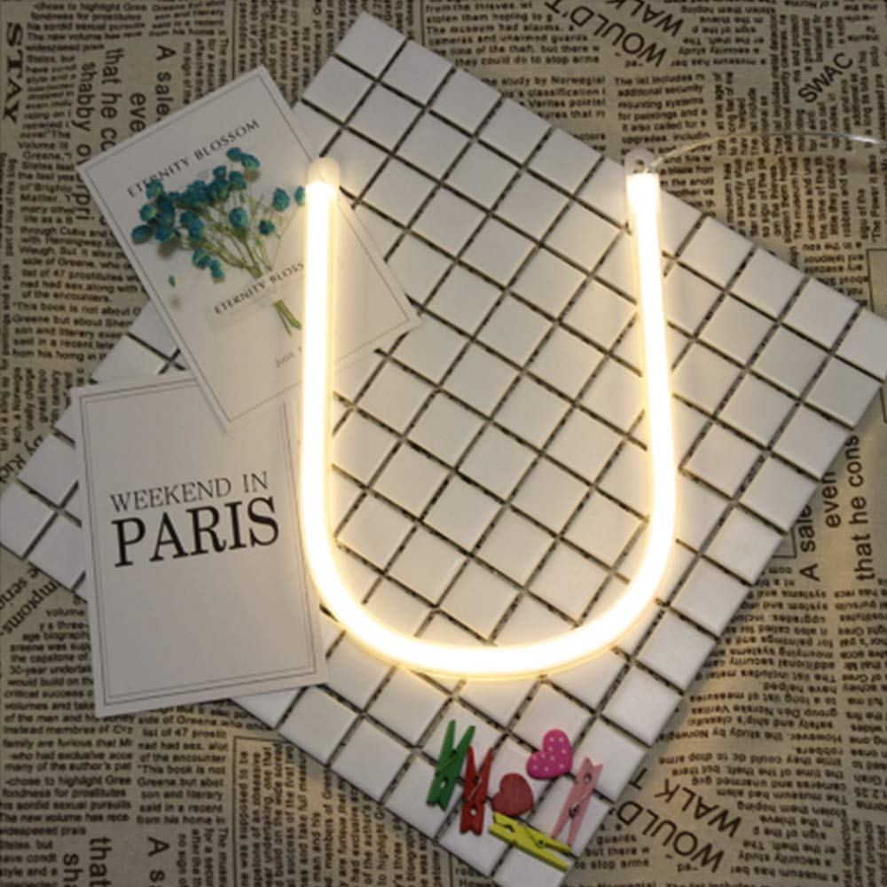 Letter Neon Lights LED Alphabet Neon Lights Warm