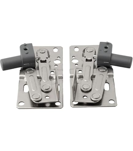 45 Degree Flip Down Hinge – 1 Pair Cold Rolled Steel Tip-Out Tray Hinges, Soft Close Damped Design For Kitchen Sink, Cabinets & Storage