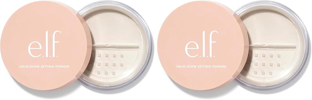 e.l.f. Halo Glow Setting Powder Silky Weightless 0.24 Oz Pack of 2