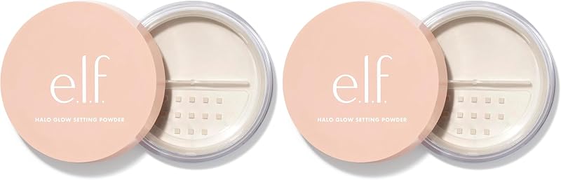 e.l.f. Halo Glow Setting Powder Silky Weightless 0.24 Oz Pack of 2