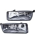 PIT66 Front Bumper Fog Lights, Compatible with 2006-2010 Ford Explorer W/Rectangular Lens/2008-2010 Ford Explorer Sport Trac W/Rectangular Lens Halogen Clear Lens