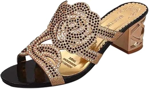 Amazon Com Milimieyik High Heels Women Evening Sandal Rhinestone