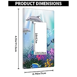Pznen Sea Rocker Switch Covers Ocean Animal Dolphin