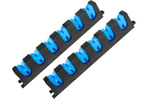 Go Pal RR1 Horizontal Fishing Rod Holder Store 6 Rods or Fishing Rod Combos Wall Mounted Fishing Rod Rack for Garage, Horizontal 6-Rod Rack