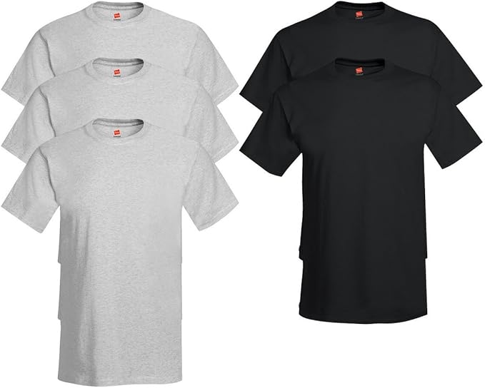 hanes black tees