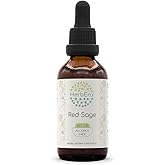 HerbEra Red Sage B60 Alcohol-Free Herbal Extract Tincture, Concentrated Liquid Drops Natural Red Sage (Salvia Miltiorrhiza) 2 fl oz