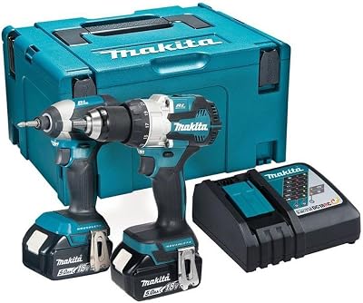 Makita DLX2507TJ 18V LXT Brushless 2pc Combo Kit 5.0Ah Batteries Makpac