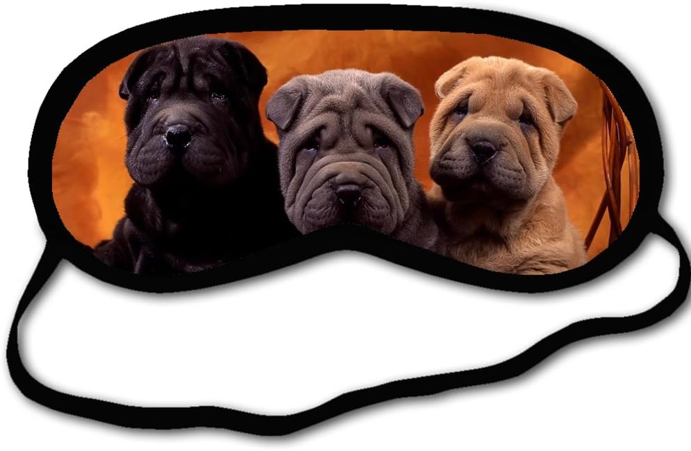 Personalized Sleeping Mask with Cute Pug Dog Comfortable