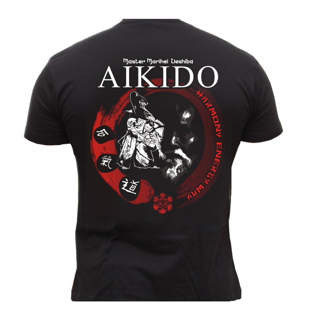 Dirty Ray Martial Arts MMA Aikido men's short sleeve T-Shirt DT20 (XXL)