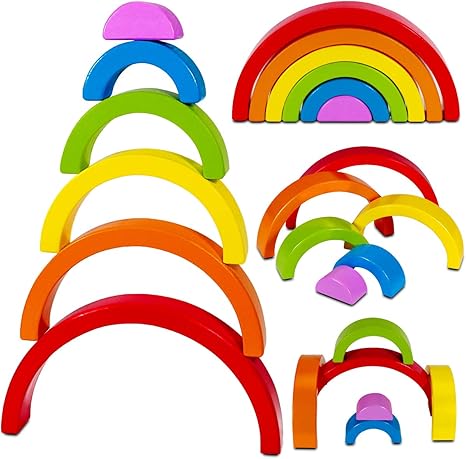 amazon wooden rainbow