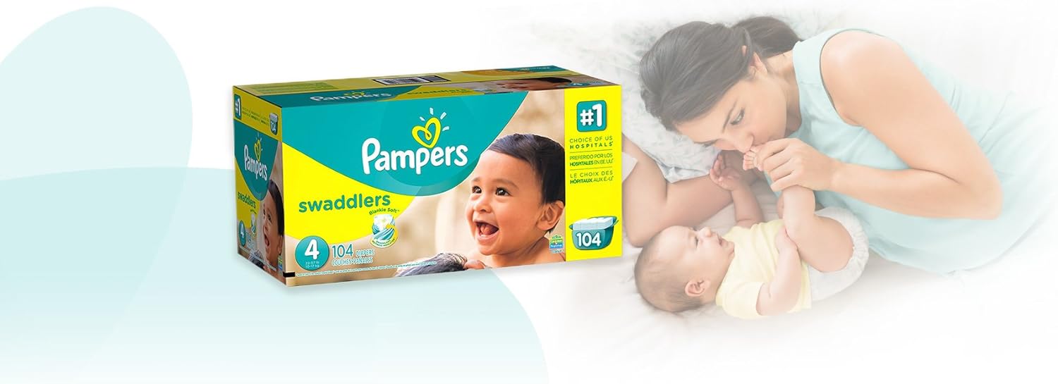 pampers 104 pack size 4
