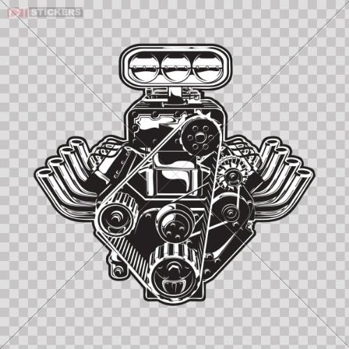 Decals Stickers Fast Car Logo Car Window Wall Art Decor Doors Helmet Truck Motorcycle Note Book Mobile Laptop Mechanic Store Size: 5 X 4.7 Inches Vinyl color print