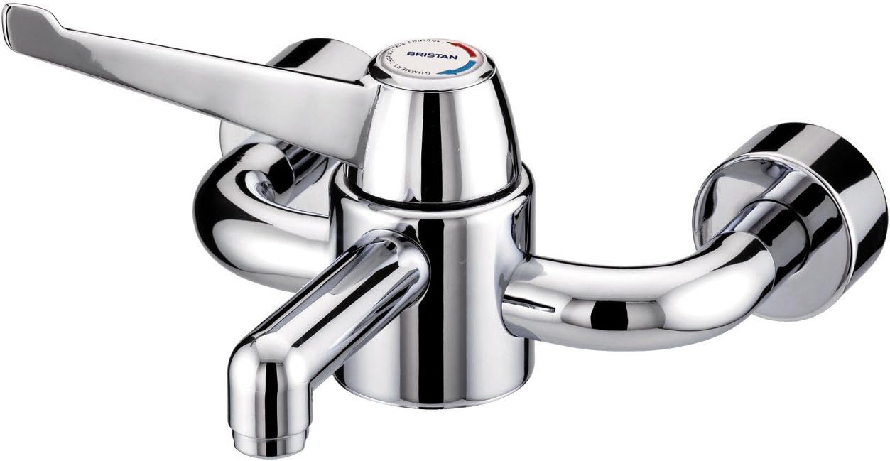 Bristan Thermostat Mischbatterie Deckmontage HTM64 – Chrom, Mit Safe-Touch & Spülsystem