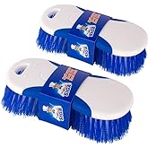 MR.SIGA Multi Purpose Heavy Duty Scrub Brush, Pack of 2