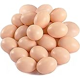 20 PCS Plastic Fake Eggs for DIY Easter Eggs, Painting and Realistic Egg