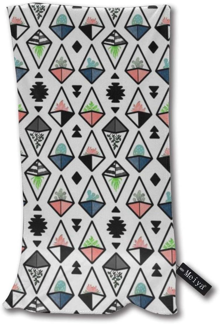 Huishe1 Desert Planters Small Bath Towel Ultra Soft Face Towels Highly Absorbent Multipurpose Hand Towels for Yoga,Gym and Spa,12