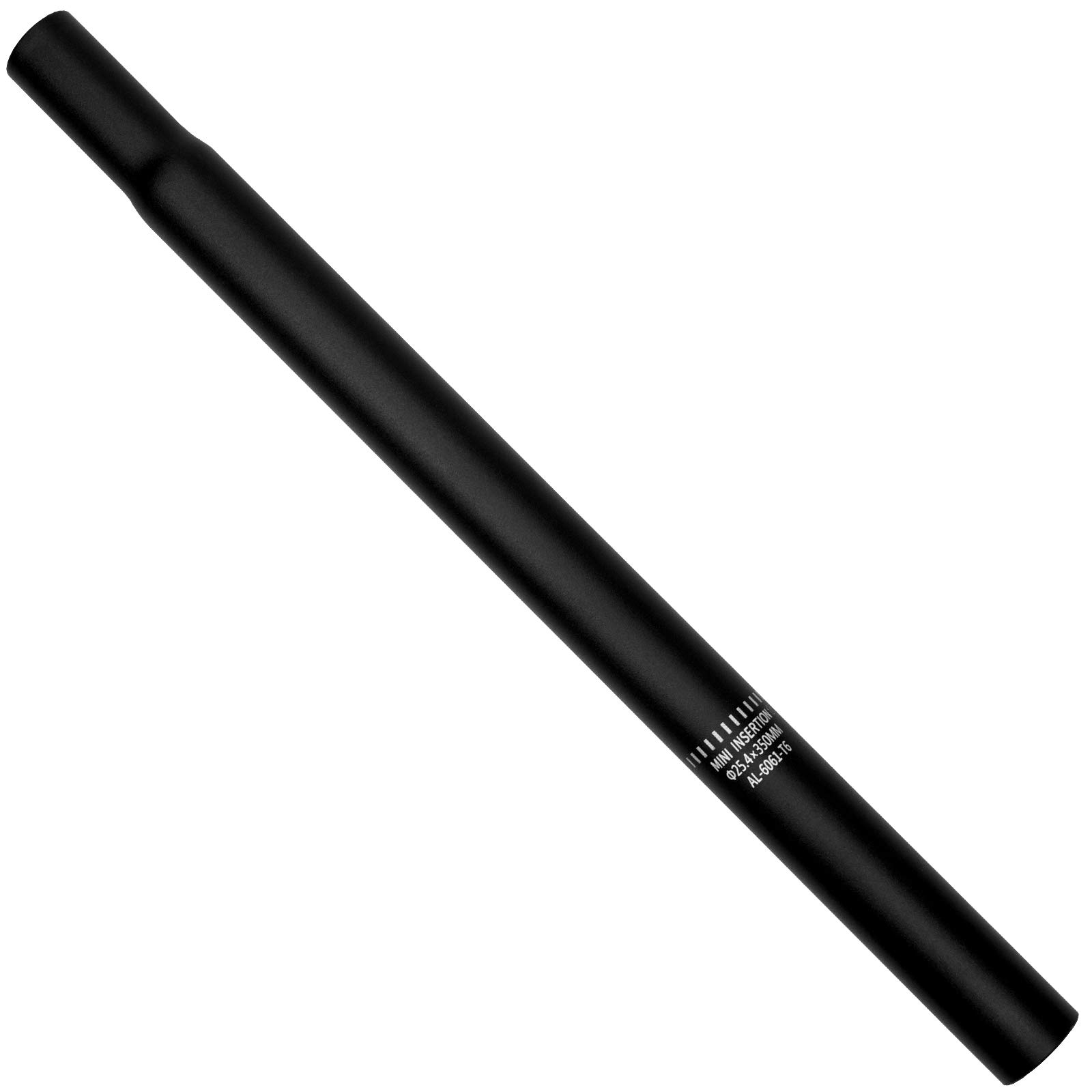 Photo 1 of Topbuti Bike Seat Post Length 350mm 25.4mm Black Aluminum Alloy Bicycle Seat Post for Mountain MTB Road Bike Fixed Gear Bike Seatpost