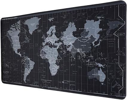 Amazon Gim マウスパッド 大型 ゲーミング 超大型 ゲーミングマウスパッド 防水 滑り止め キーボードパッド オフィス 布製 レーザー 光学式マウス対応 デスクマット テープルマット 90x40x0 3cm 世界地図 Gim マウスパッド 通販