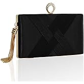 Clutch Purses for Women Tassel Evening Clutch bag Sparkly Diamond Crossbody Shoulder Bag For Wedding Night out Party