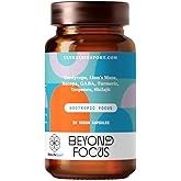 Ultra Life Sport - Beyond Focus Organic Mushroom Supplement - 30 Capsule Brain Supplements for Memory and Focus - 100% Vegan, Non-GMO - Memory Booster with Bacopa, Cordyceps, & Lion’s Mane