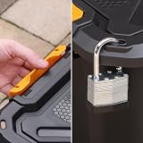TOUGH MASTER 18L Heavy Duty Storage Box Lid Stackable Tool Home Office Workshop view 7