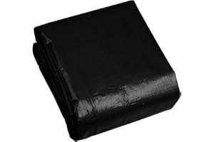 QITUO Pond Liner,28 Mil PE 15 x 15 FT Black Pond Liner Large Pond Liner for Outdoor Fish Ponds,KOI Pond,Duck Pond,Waterproof Pond Equipment,Pond Supplies.