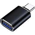 USB C to USB Adapter, USB C Adapter, Type C Male to USB 3.1 Female Adaptor, OTG USB Adapter to USB C Compatible with MacBook Pro, Samsung Galaxy, Type-C Smartphones, Tablets and Laptops (Black)