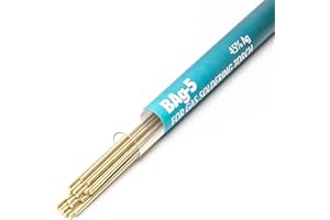 VOUYAR 20 Sticks 45% Silver Brazing Solder Rod BAg-5 Round Welding Rods, 1/16'' x 10'' - 2.5 Troy Ounce (77g)